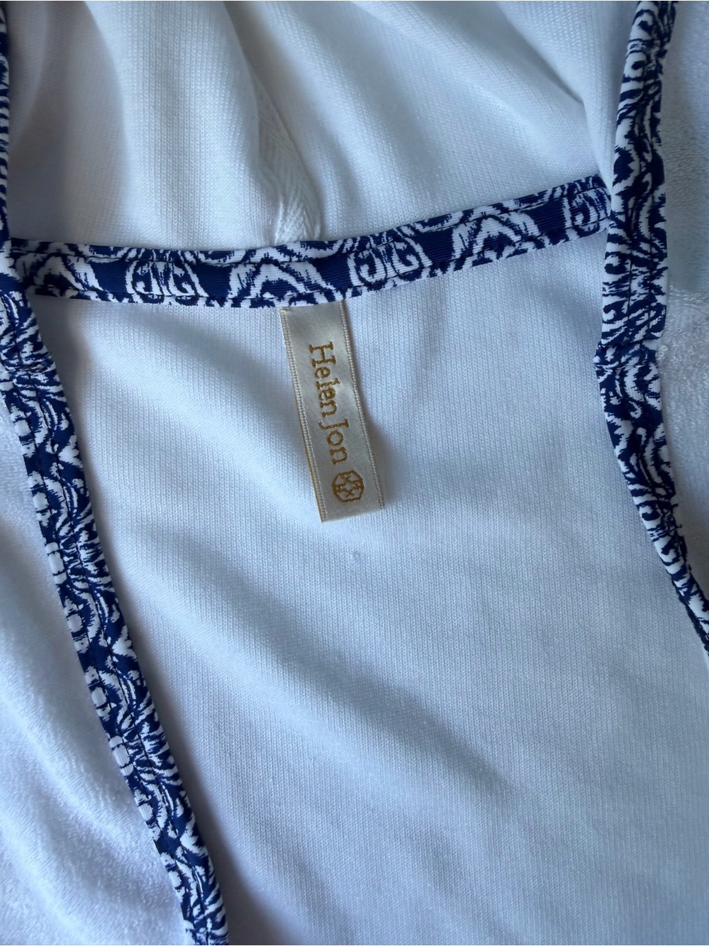 Helen Jon Hooded Terry swim coverup Tangier - Picture 4 of 6